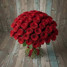 Букет 55 Красных роз Фридом #REPLACE_PRED# Мухене