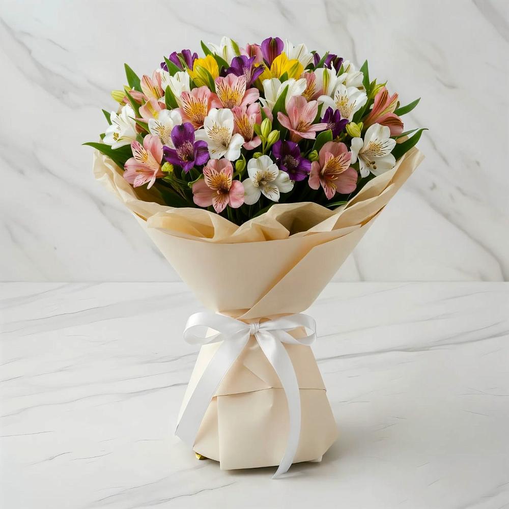 Букет цветов из: Альстромерии в Мухене