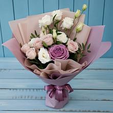 Букет цветов из:  Розы и Лизиантусы #REPLACE_PRED# Мухене