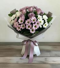 Букет цветов из:  Хризантемы и Розы в Мухене